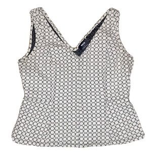 Maeve by Anthropologie Large Womens Sleeveless Blouse Woven Pattern